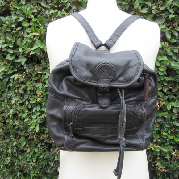 Tumi Black Genuine Leather Mini Backpack main image 5